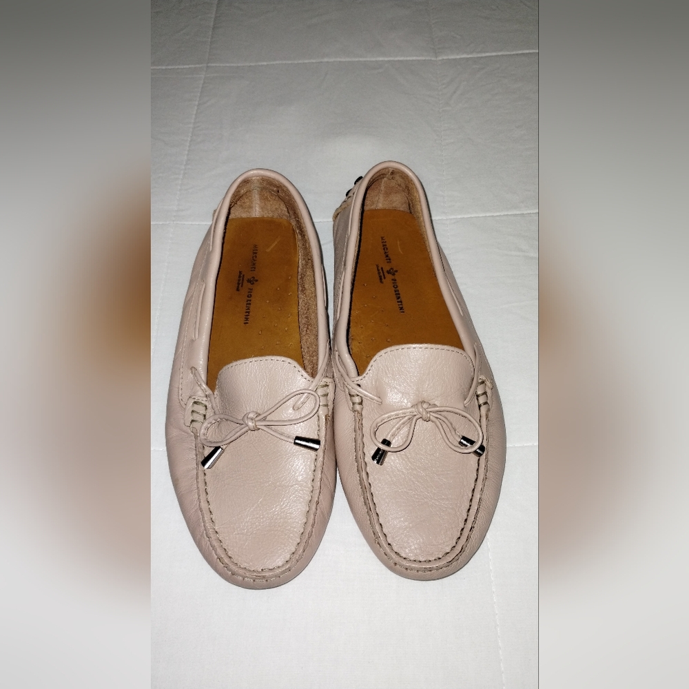 Mercanti Fiorentini  Light Pink  Leather Moccasin Loafers